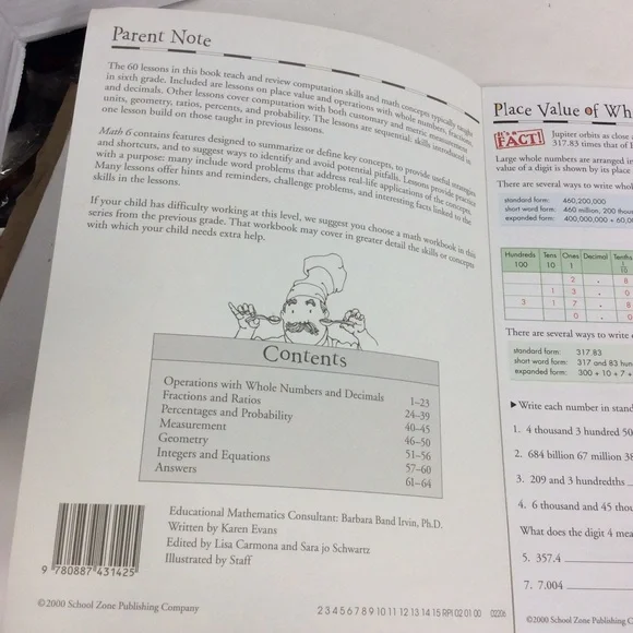 Test Prep/ Math Basics Grade 6th - Picture 8 of 13